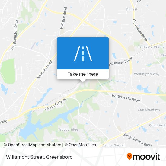 Willamont Street map