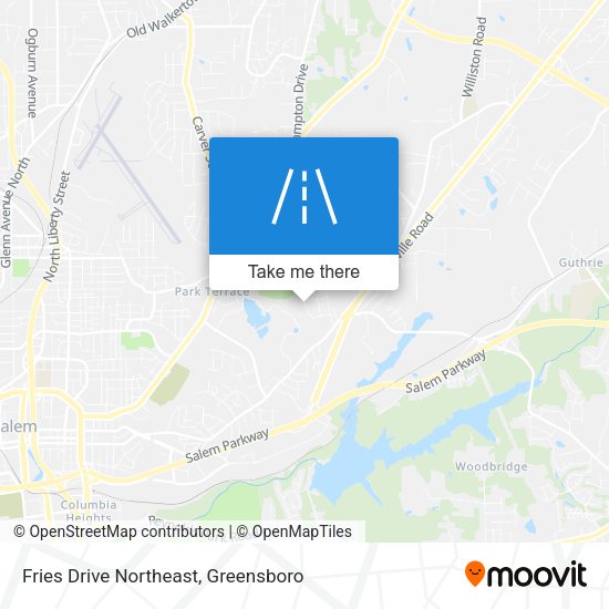 Fries Drive Northeast map