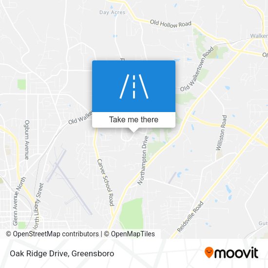 Oak Ridge Drive map