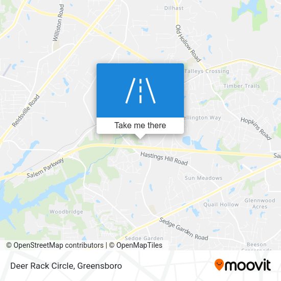 Deer Rack Circle map