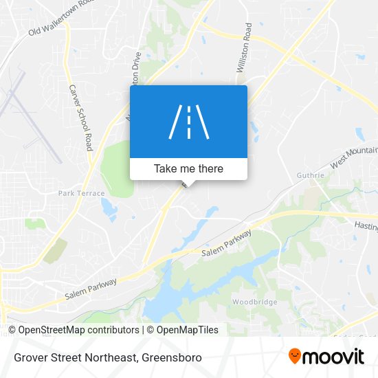 Grover Street Northeast map