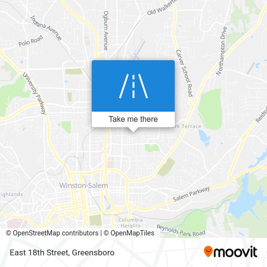 Mapa de East 18th Street