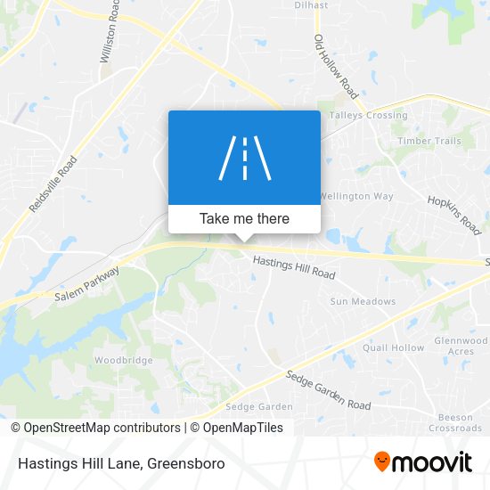 Mapa de Hastings Hill Lane