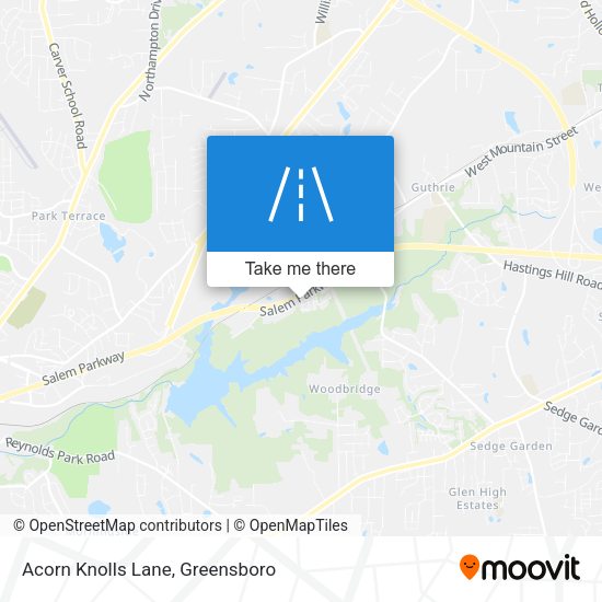 Acorn Knolls Lane map