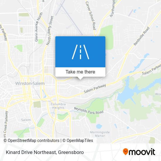 Kinard Drive Northeast map