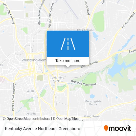 Kentucky Avenue Northeast map