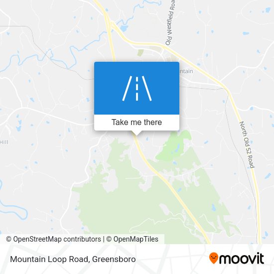 Mountain Loop Road map