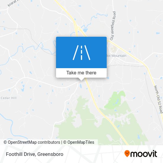 Mapa de Foothill Drive