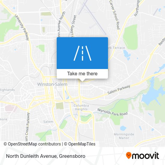 North Dunleith Avenue map
