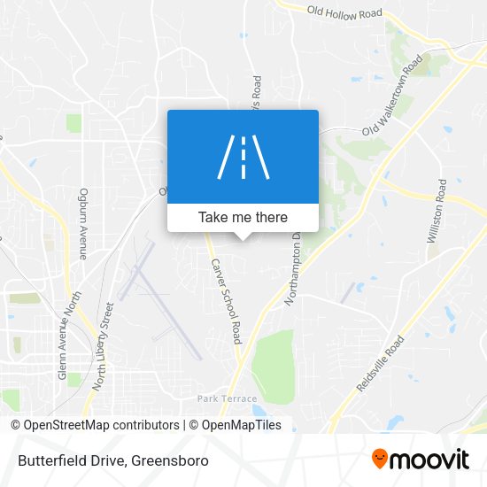 Butterfield Drive map