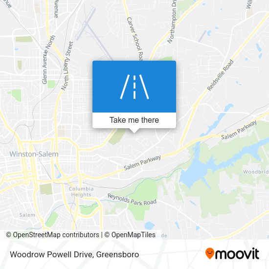 Woodrow Powell Drive map
