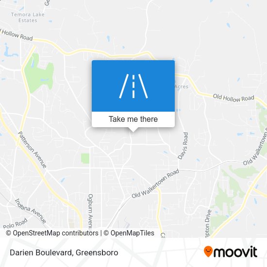 Darien Boulevard map