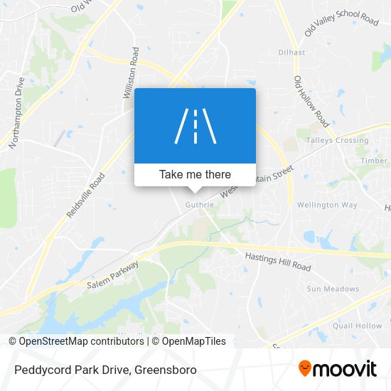 Peddycord Park Drive map