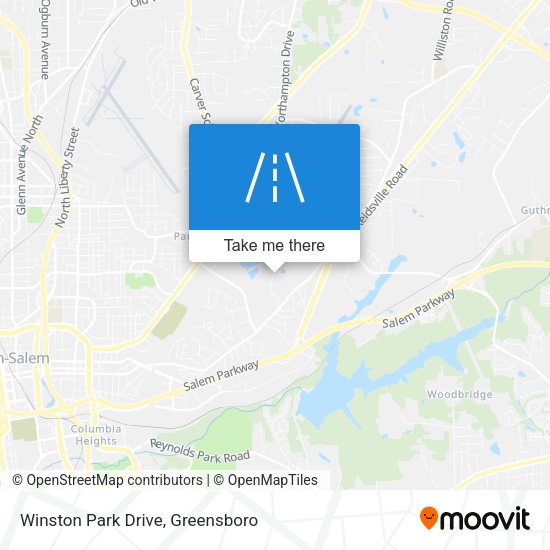 Winston Park Drive map