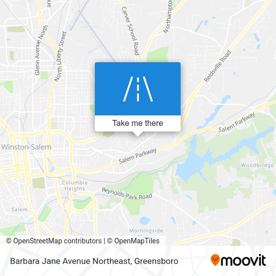 Barbara Jane Avenue Northeast map