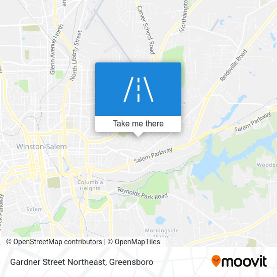 Mapa de Gardner Street Northeast