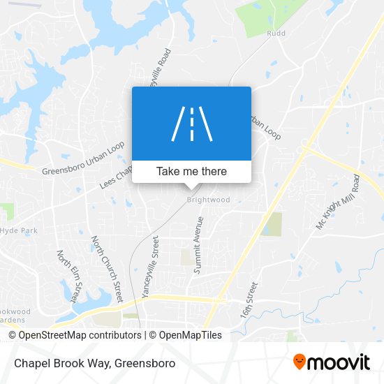 Chapel Brook Way map