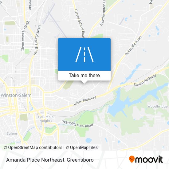 Mapa de Amanda Place Northeast