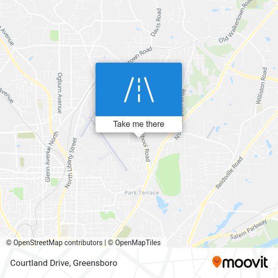 Courtland Drive map