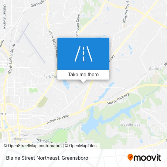Mapa de Blaine Street Northeast