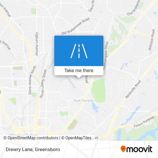 Mapa de Drewry Lane