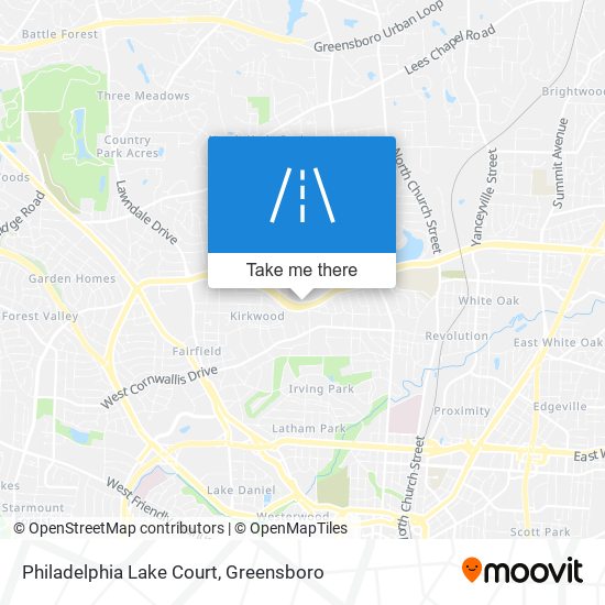 Philadelphia Lake Court map