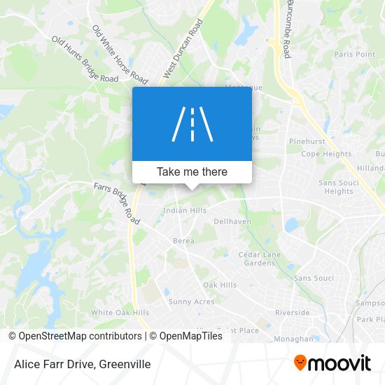 Alice Farr Drive map