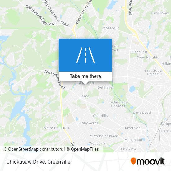 Chickasaw Drive map