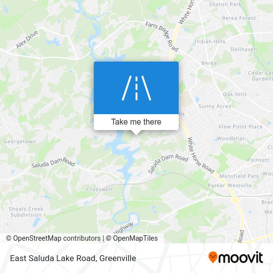 East Saluda Lake Road map