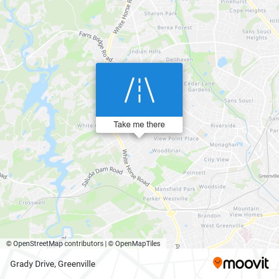 Grady Drive map