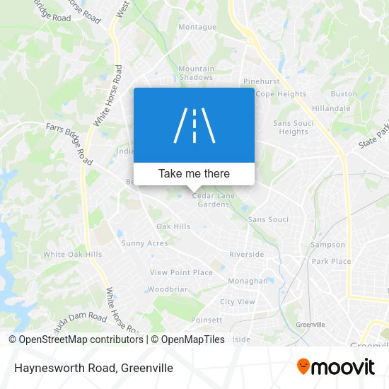 Haynesworth Road map