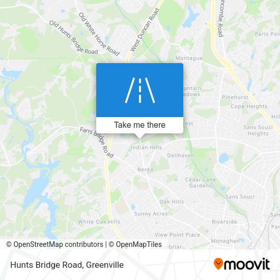 Mapa de Hunts Bridge Road
