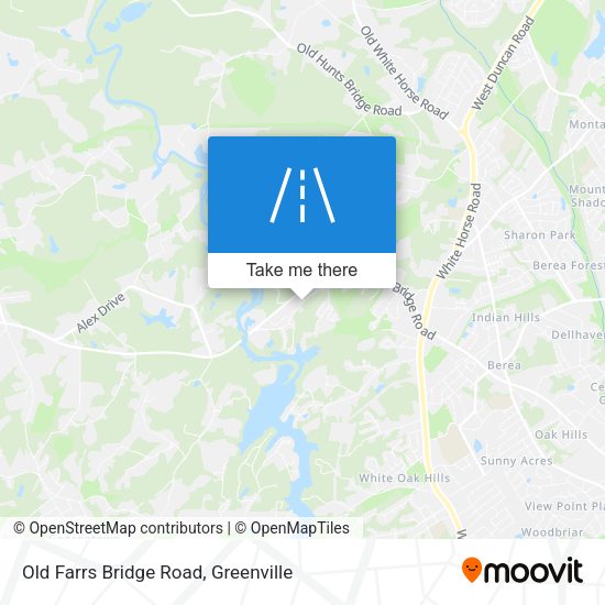 Old Farrs Bridge Road map