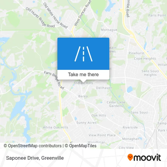 Saponee Drive map