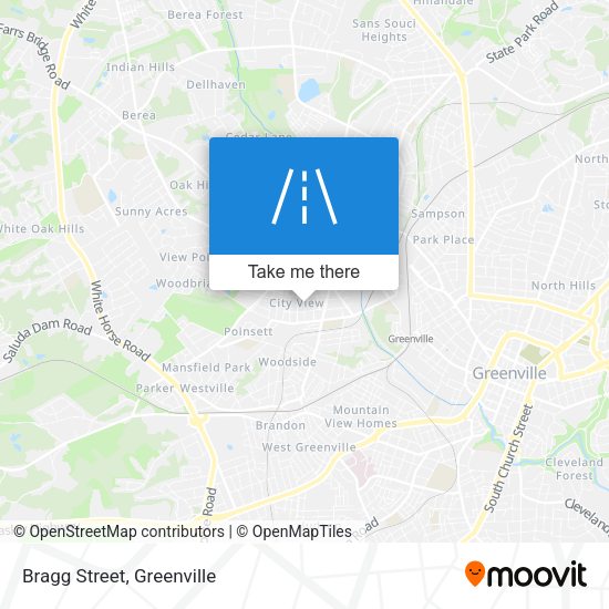 Mapa de Bragg Street
