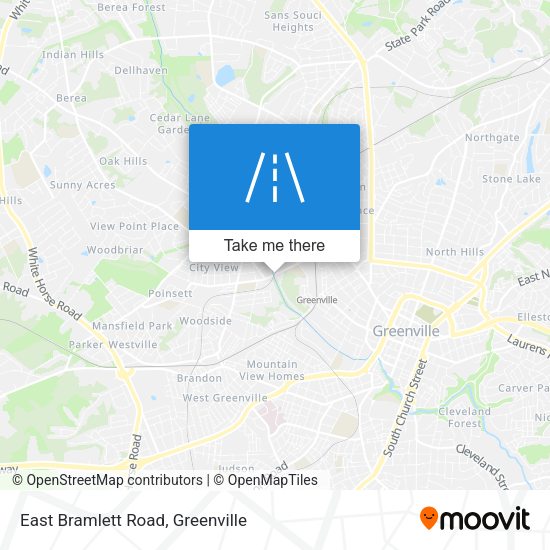 East Bramlett Road map