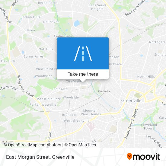 East Morgan Street map