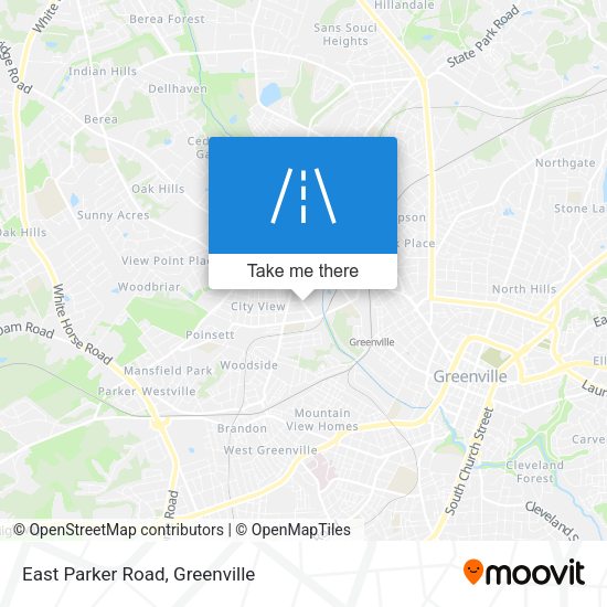 East Parker Road map