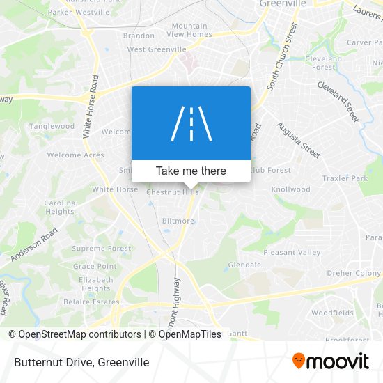 Butternut Drive map