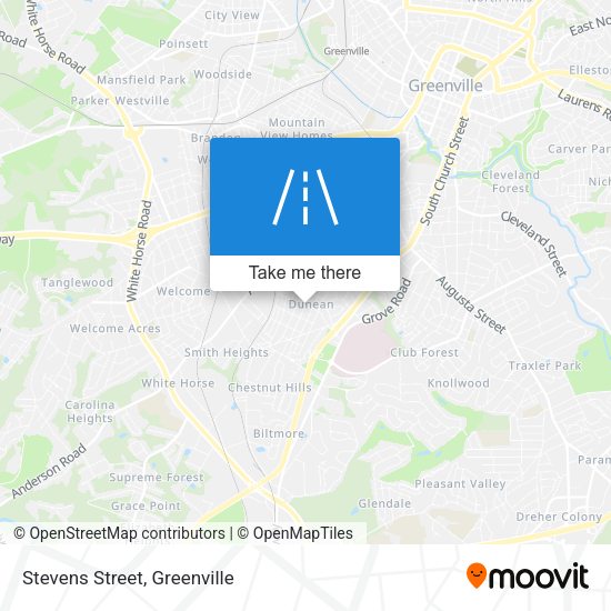 Mapa de Stevens Street