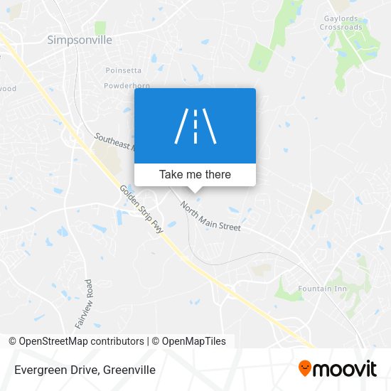 Evergreen Drive map