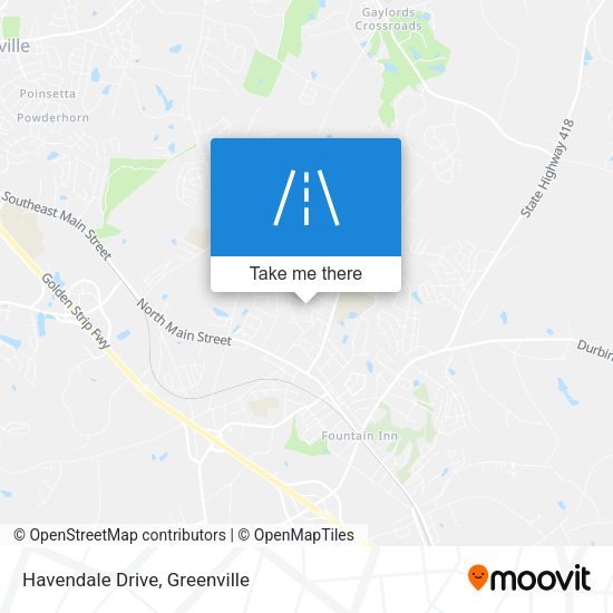 Mapa de Havendale Drive