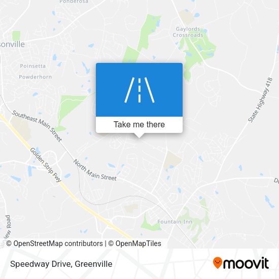 Mapa de Speedway Drive
