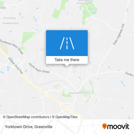 Mapa de Yorktown Drive