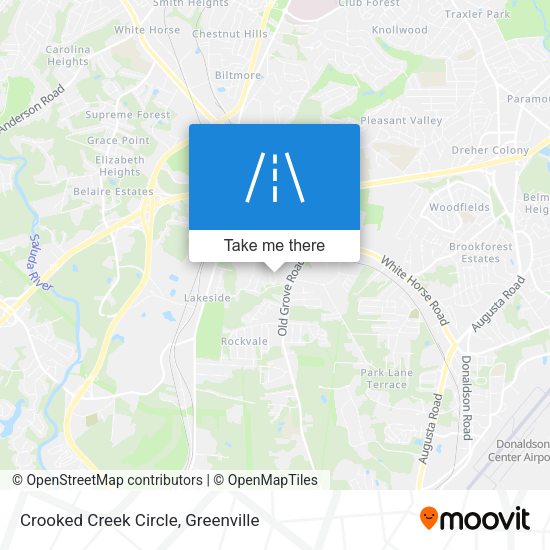 Mapa de Crooked Creek Circle