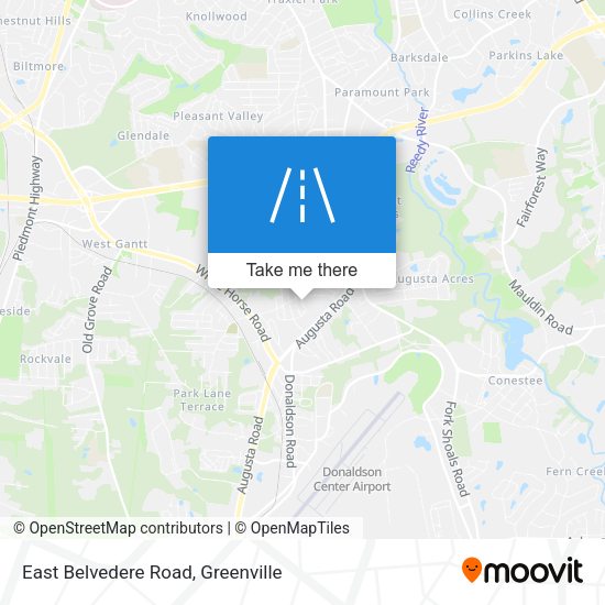 East Belvedere Road map