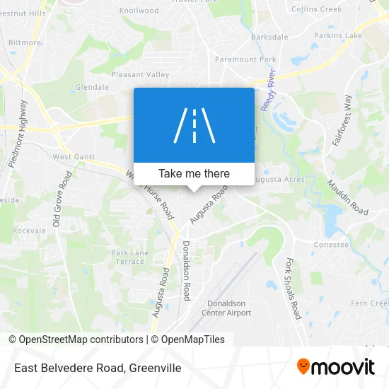 East Belvedere Road map