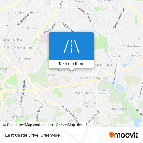 East Castle Drive map