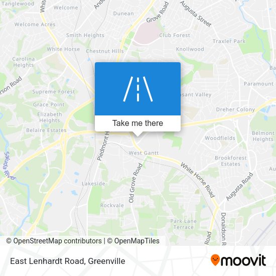 East Lenhardt Road map