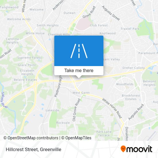 Hillcrest Street map